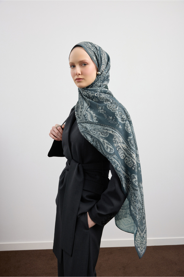 Pamuk Şal Flow Antrasit - 6