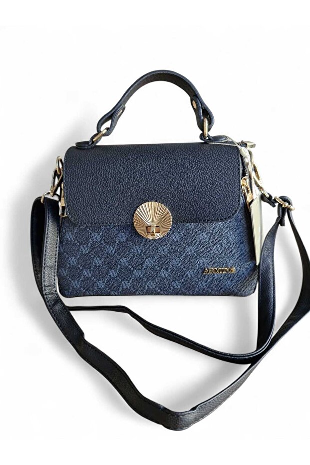 Modern Stylish Dotted حقيبة يد أسود عملي ومريح للاستخدام اليومي حقيبة يد