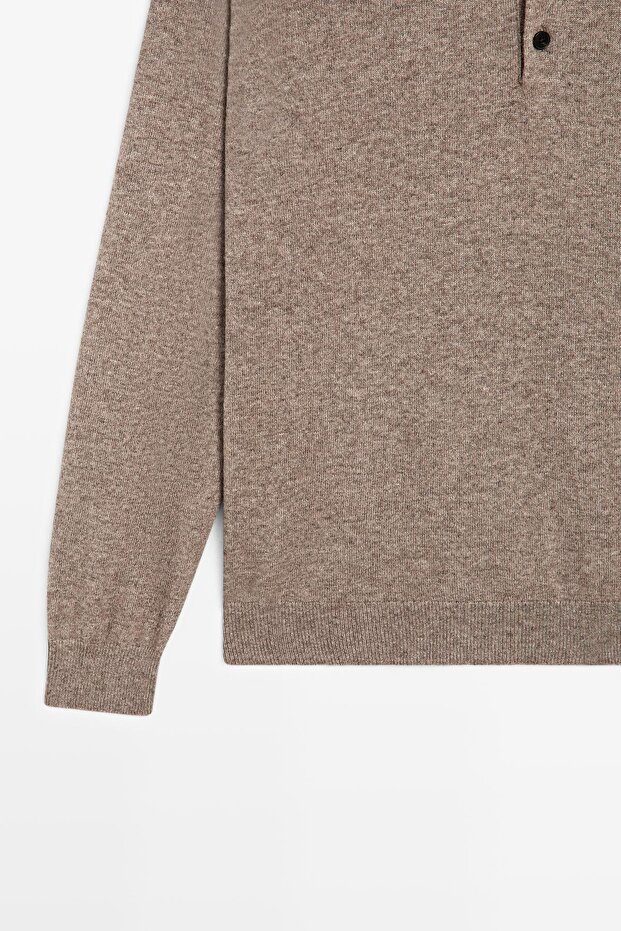 Yak yün karışımlı triko kazak - 7