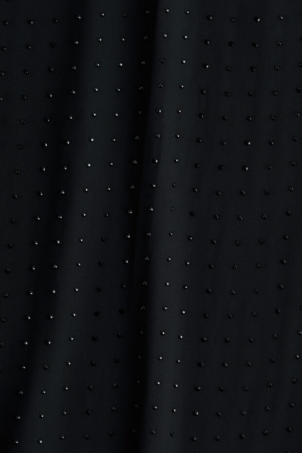 İşlemeli Şifon Elbise - 5