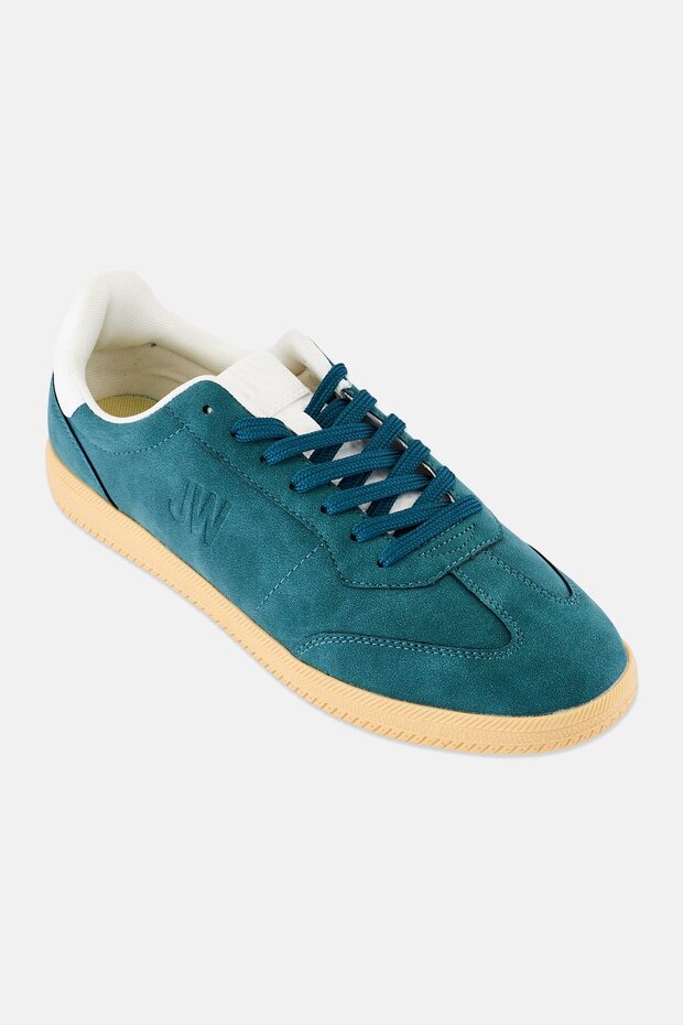 Men Lace Up Casual Shoes, Green