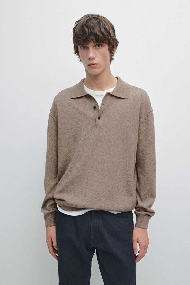 Yak yün karışımlı triko kazak - 2