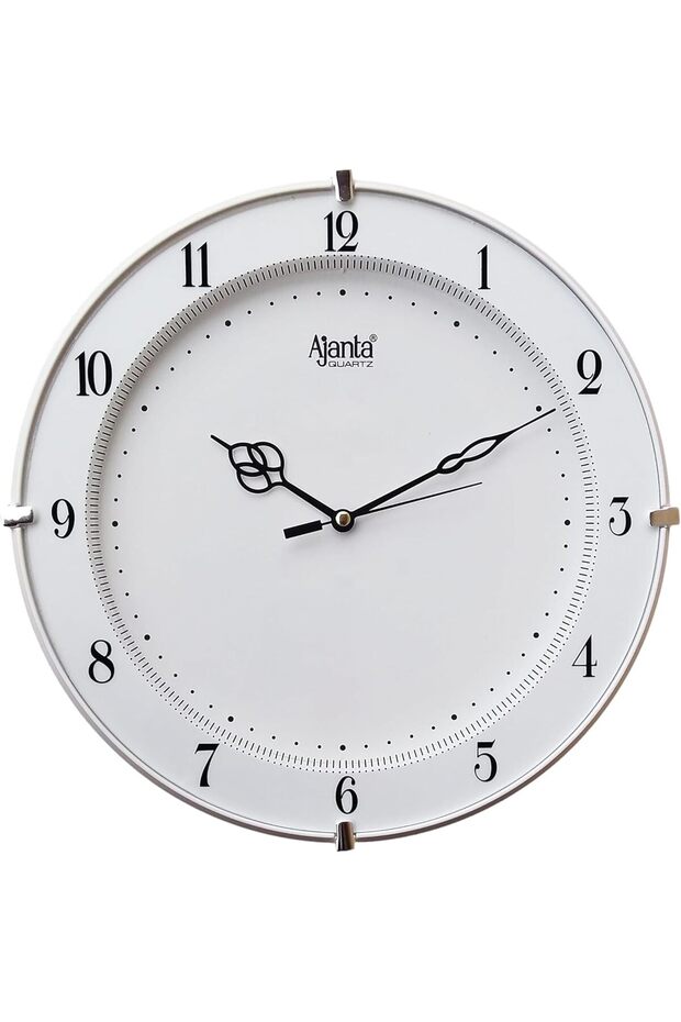 ساعة حائط 11 بوصة (بيضاء) - 1
