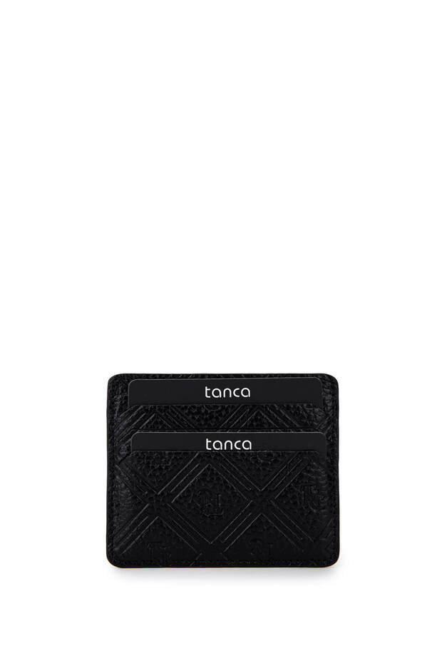 Men's Genuine Leather Black Card Holder