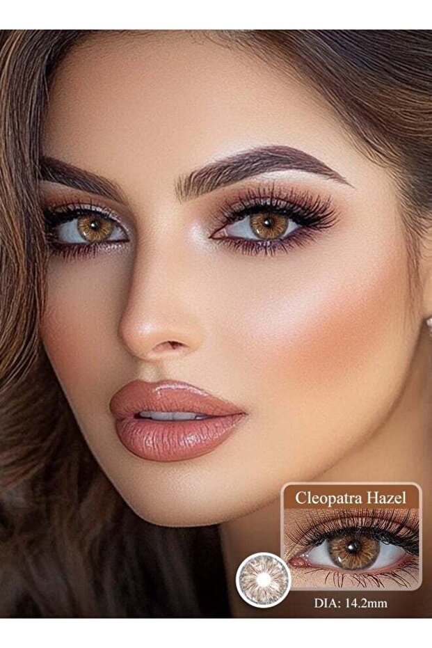 Freshlady Colored Lenses Cleopatra Hazel 14.20mm Yearly Disposable for Daily Wear