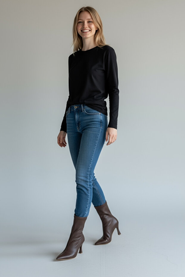 Kadın Streç Bootie - 2