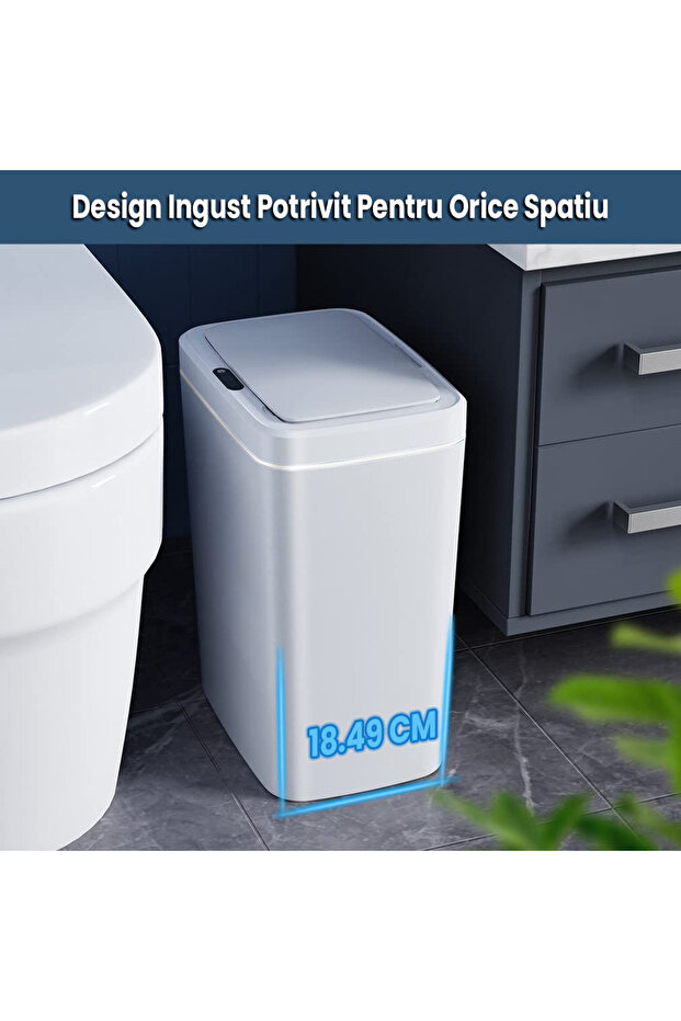 Automatic Sensor Trash Can, 16L Capacity, with Anti-Odor Lid - 7