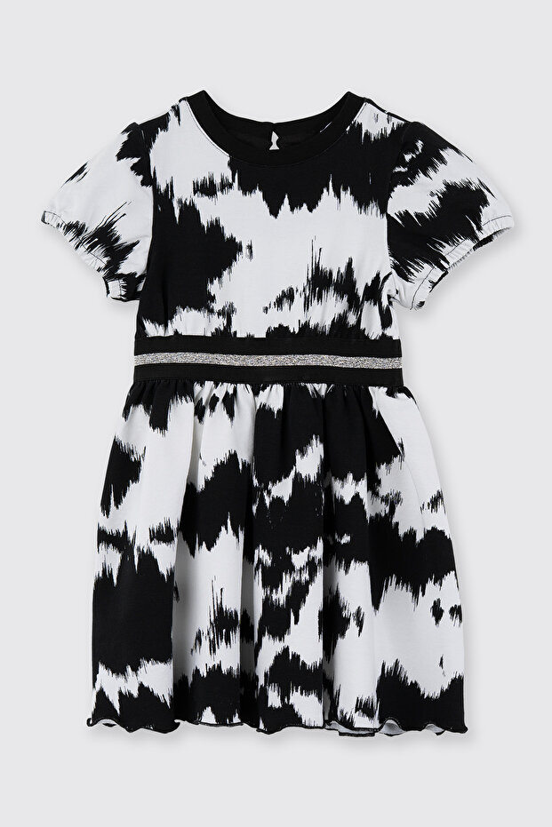 Kız Çocuk Örme Siyah Elbise - 5