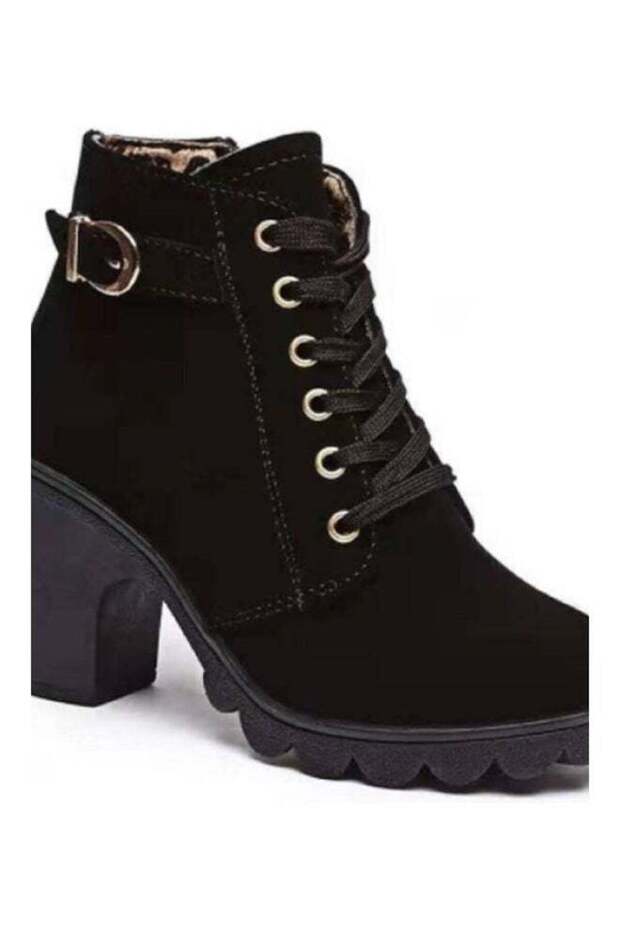 Marten Zipper Ankle Boot Black