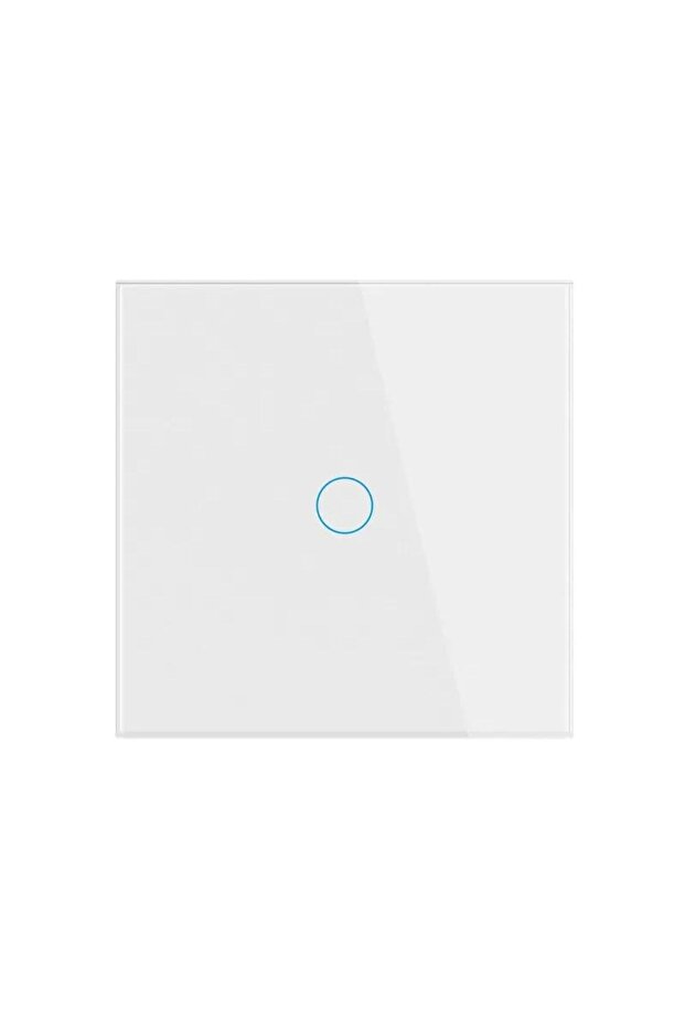 Comutator tactil inteligent, wireless 2.4GHz, design modern, iluminare LED, alb - 1