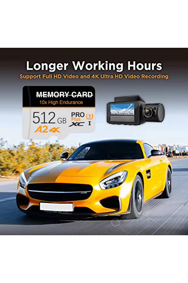 Micro SD Memory Card 1TB – High Speed 10X Endurance A2 4K Pro Plus, Class 10 UHS-I MicroSDXC - 8