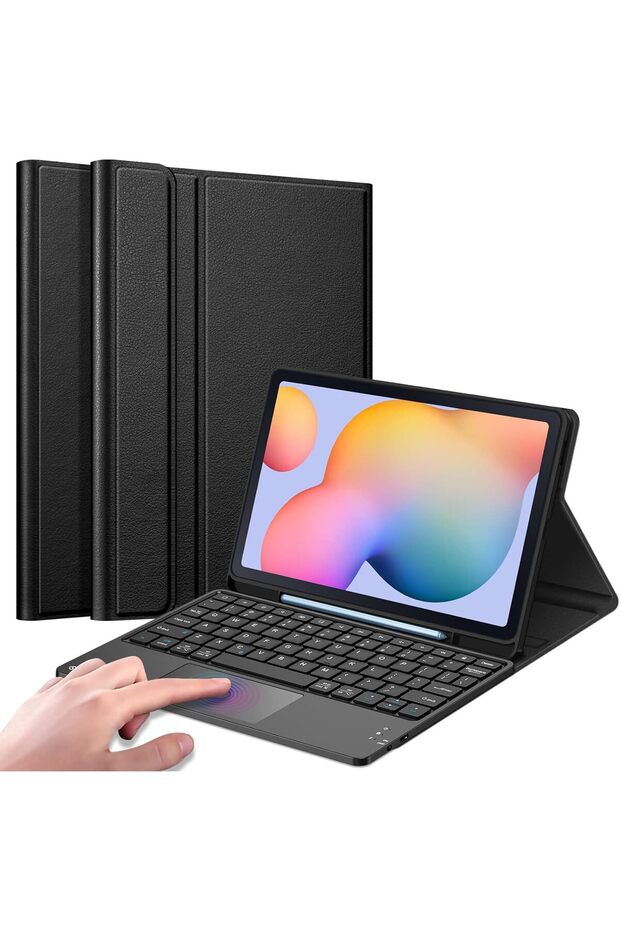 Keyboard Case for Samsung Galaxy Tab S6 Lite 10.4 Inch (2024/2022/2020) - Black
