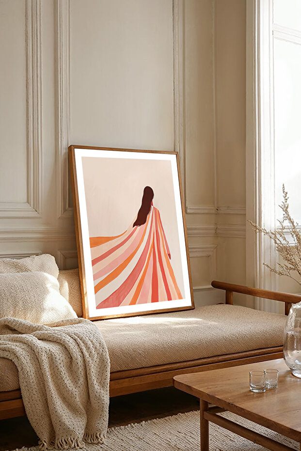 One Piece Wooden Framed Living Room Hall Kitchen Painting Tk2219