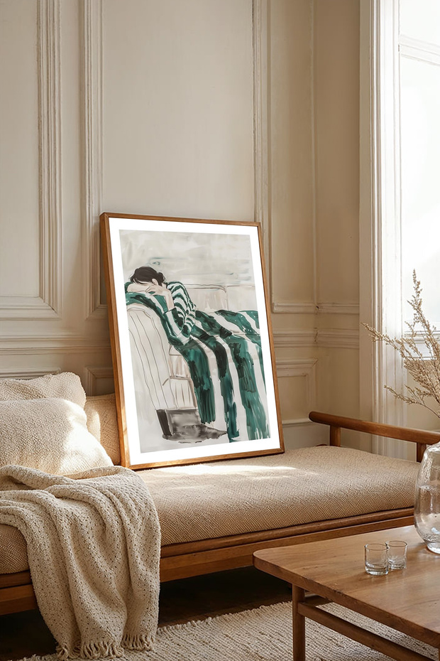 One Piece Wooden Framed Living Room Hall Kitchen Painting Tk2147