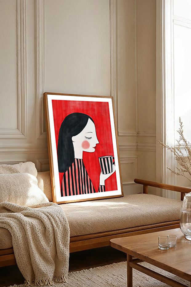 One Piece Wooden Framed Living Room Hall Kitchen Painting Tk2134