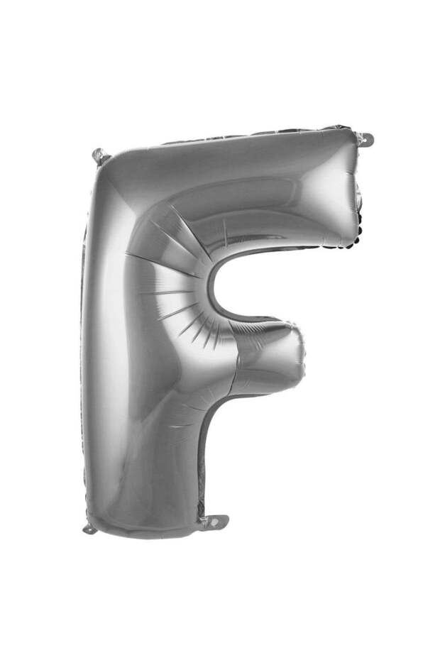 Foil Balloon Letter Silver Color 100 cm 40 Inch Helium Compatible