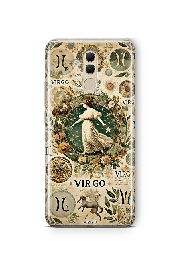 حافظة هاتف شفافة بنمط برج العذراء متوافقة مع هاتف هواوي ميت 20 لايت - 1