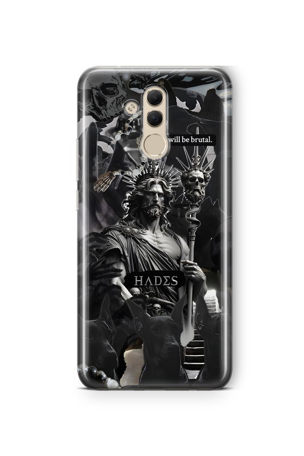 Huawei Mate 20 Lite Compatible Hades Mythology Patterned Transparent Phone Case