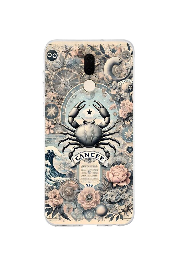 Huawei Mate 10 Lite Compatible Cancer Zodiac Pattern Transparent Phone Case