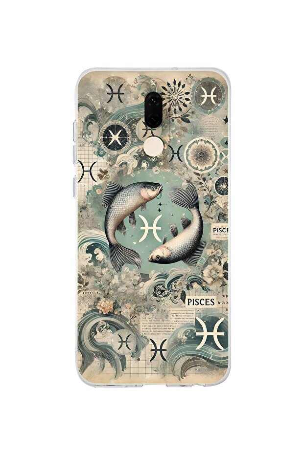 حافظة هاتف شفافة بنمط برج الحوت متوافقة مع هاتف هواوي ميت 10 لايت - 1