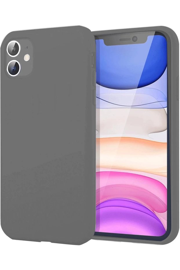حافظة LVSQVR لهاتف iPhone 11 من السيليكون الأول (01553) - رمادي