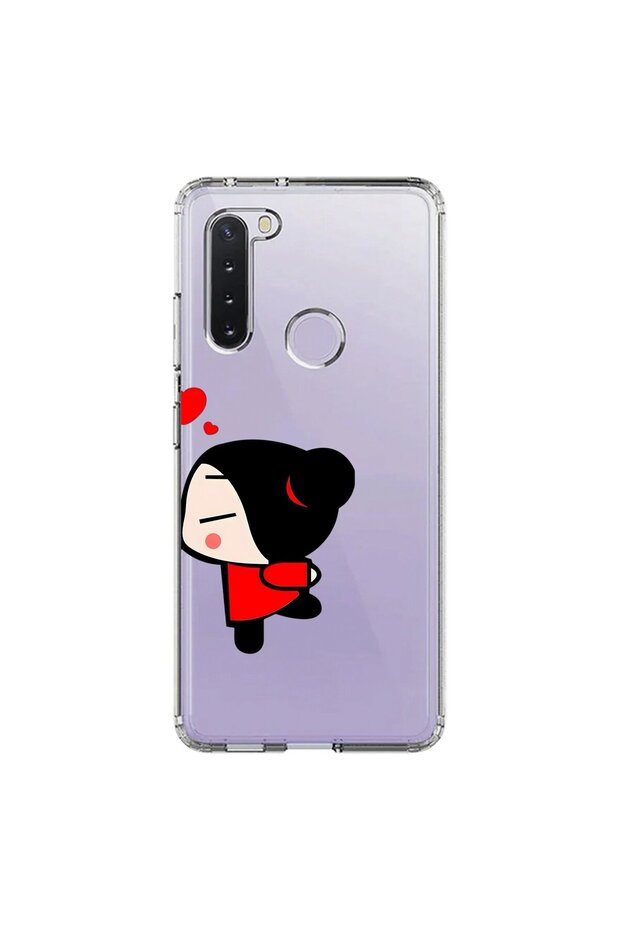 Samsung Galaxy A21 Compatible Transparent Case Couple Garry 2 Designs