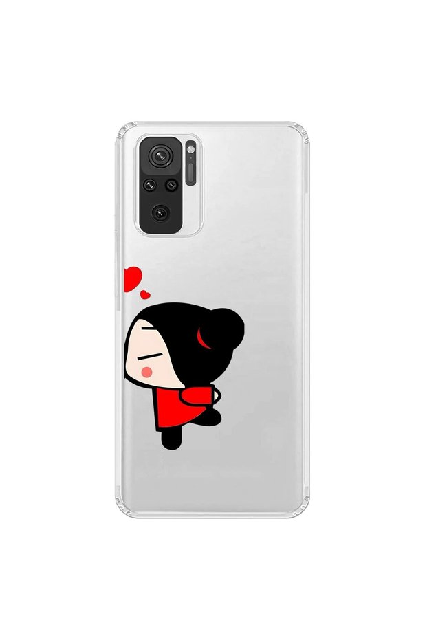 Xiaomi Redmi Note 10 Compatible Transparent Case Couple Garry 2 Designs
