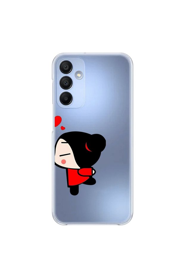 Samsung Galaxy A15 Compatible Transparent Case Couple Garry 2 Designs