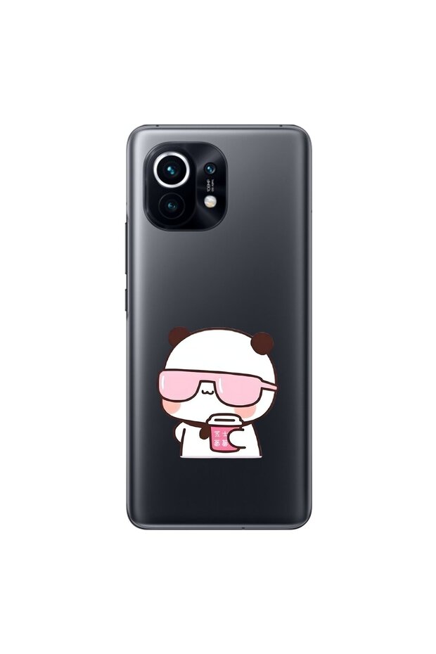 Xiaomi Mi 11 Compatible Transparent Case Couple Teddy Bear 2 Designs