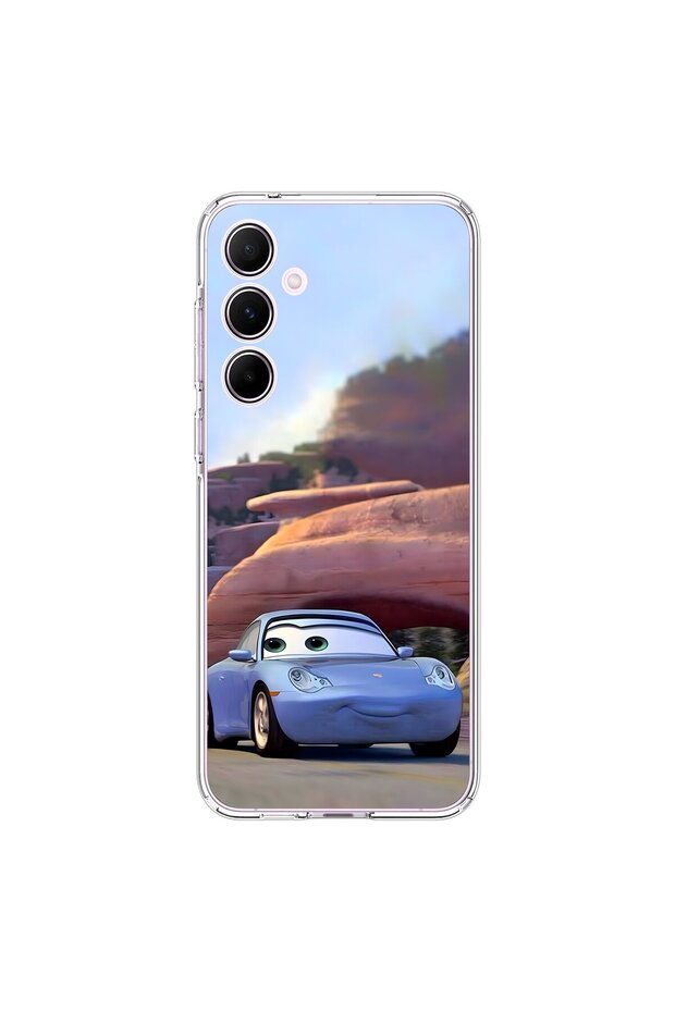 Samsung Galaxy A55 Compatible Transparent Case Couple Sally 2 Designs