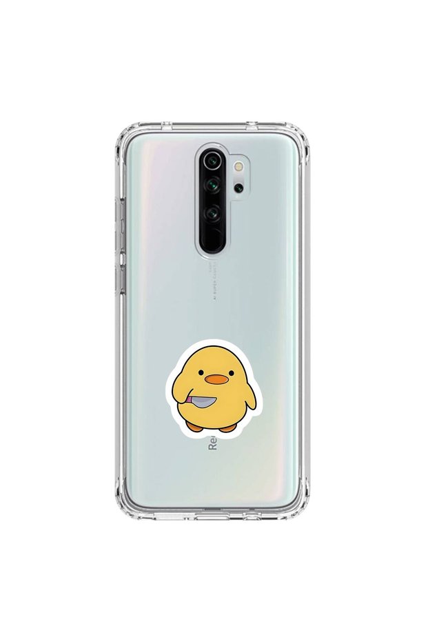 Xiaomi Redmi Note 8 Pro Compatible Transparent Case Couple Chick 1 Design