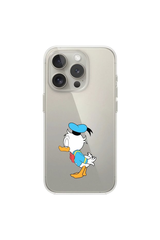 iPhone 13 Pro Compatible Transparent Case Couple Duck 2 Designs