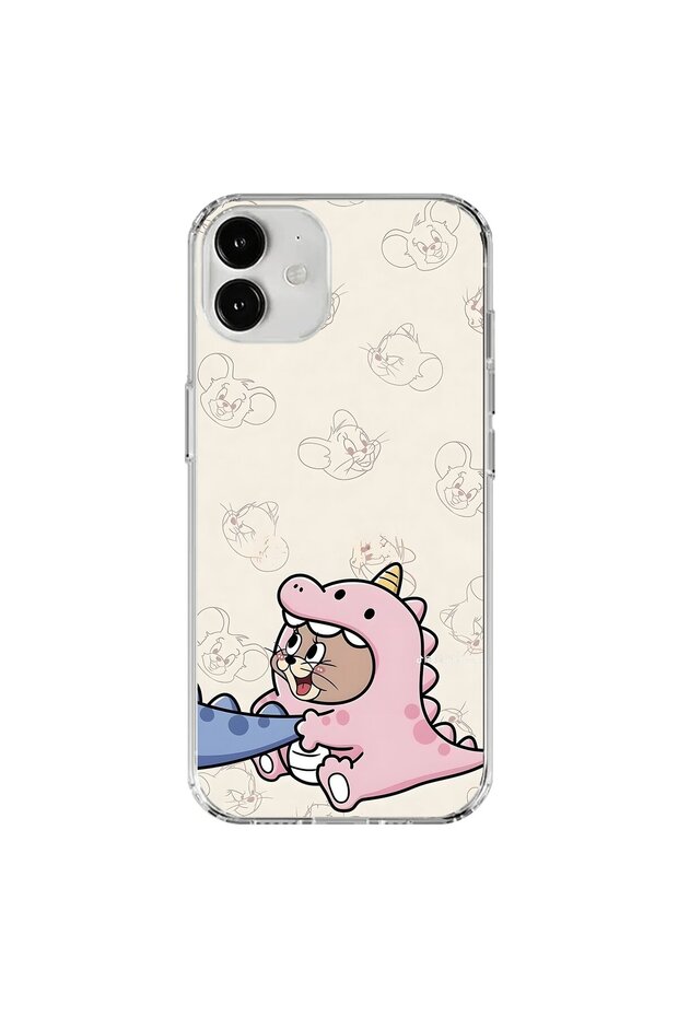 حافظة شفافة متوافقة مع هاتف iPhone 12 Mini بتصميم Couple Mouse 2
