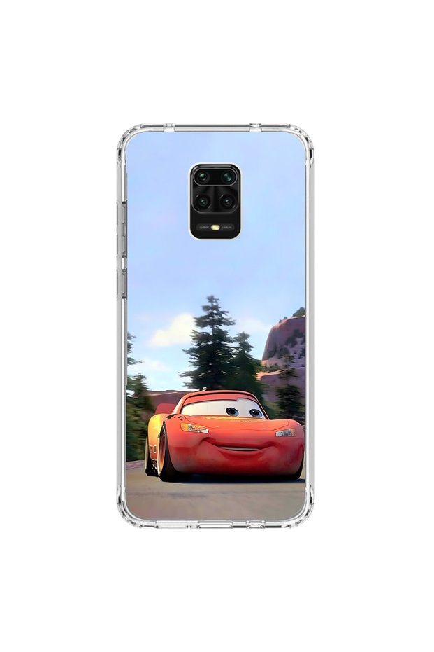 Xiaomi Redmi Note 9 Pro Compatible Transparent Case Couple Mcqueen 1 Design
