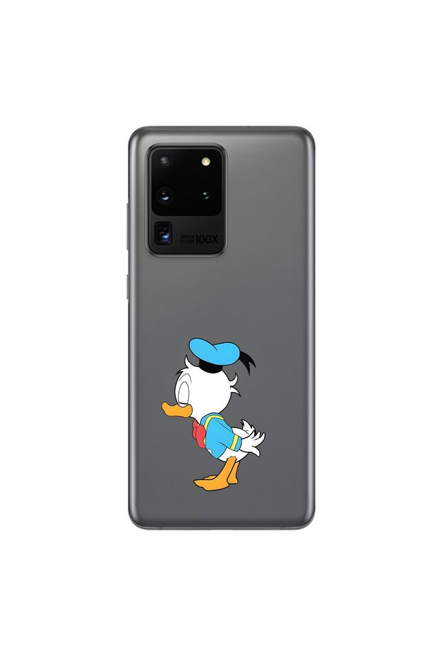 Samsung Galaxy S20 Ultra Compatible Transparent Case Couple Duck 2 Designs