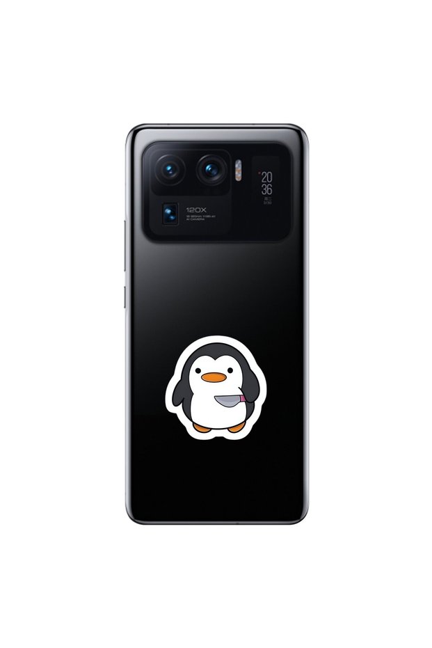 Xiaomi Mi 11 Pro Compatible Transparent Case Couple Penguin 2 Designs