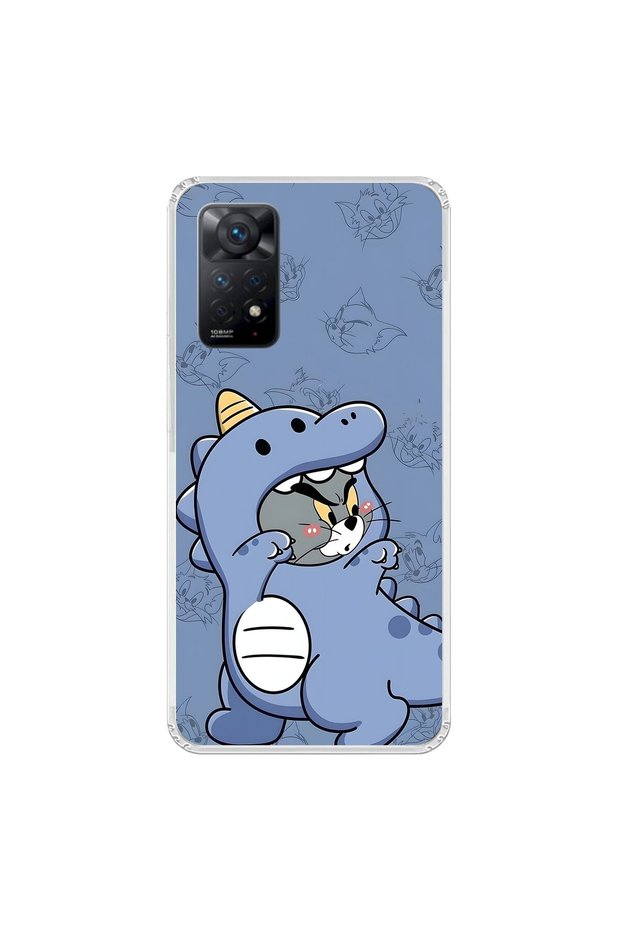 Xiaomi Redmi Note 11 Pro Compatible Transparent Case Couple Tom 1 Design