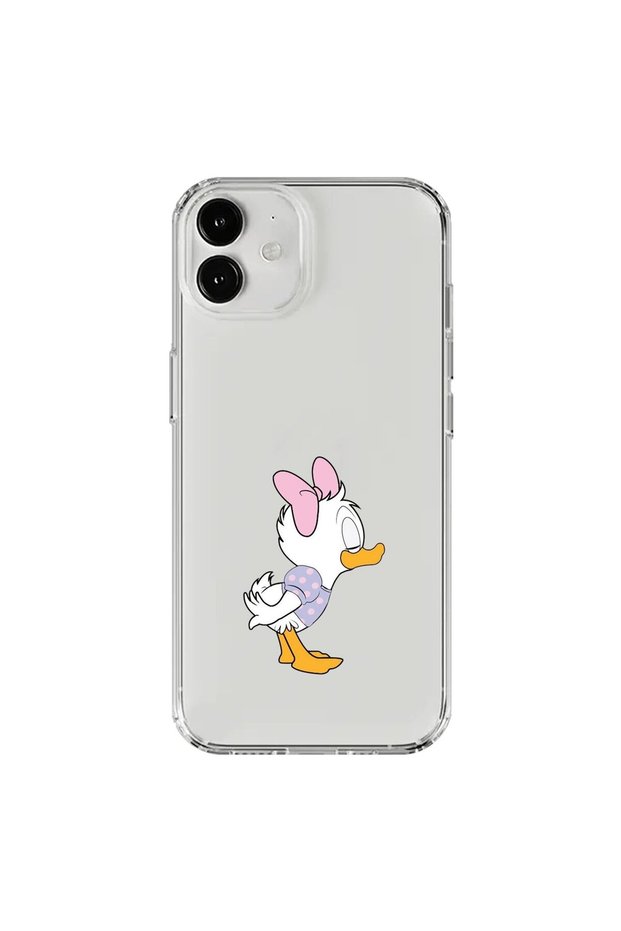 حافظة شفافة متوافقة مع هاتف iPhone 12 Mini بتصميم Couple Duck 1