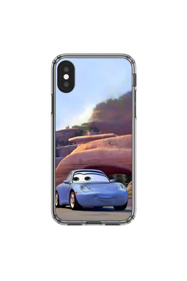حافظة شفافة متوافقة مع هاتف iPhone X بتصميم Couple Sally 2