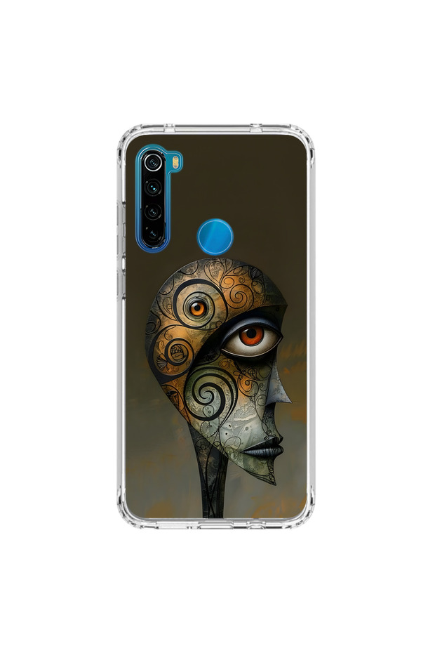 حافظة شفافة متوافقة مع هاتف Xiaomi Redmi Note 8 بتصميم الجدول 2
