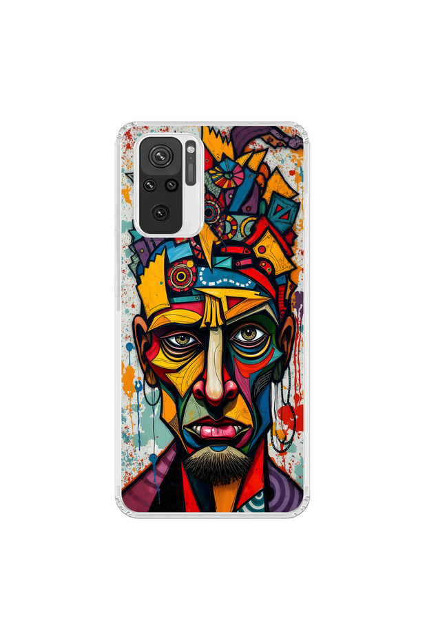 حافظة شفافة متوافقة مع هاتف Xiaomi Redmi Note 10 بتصميم الجدول 1 - 1