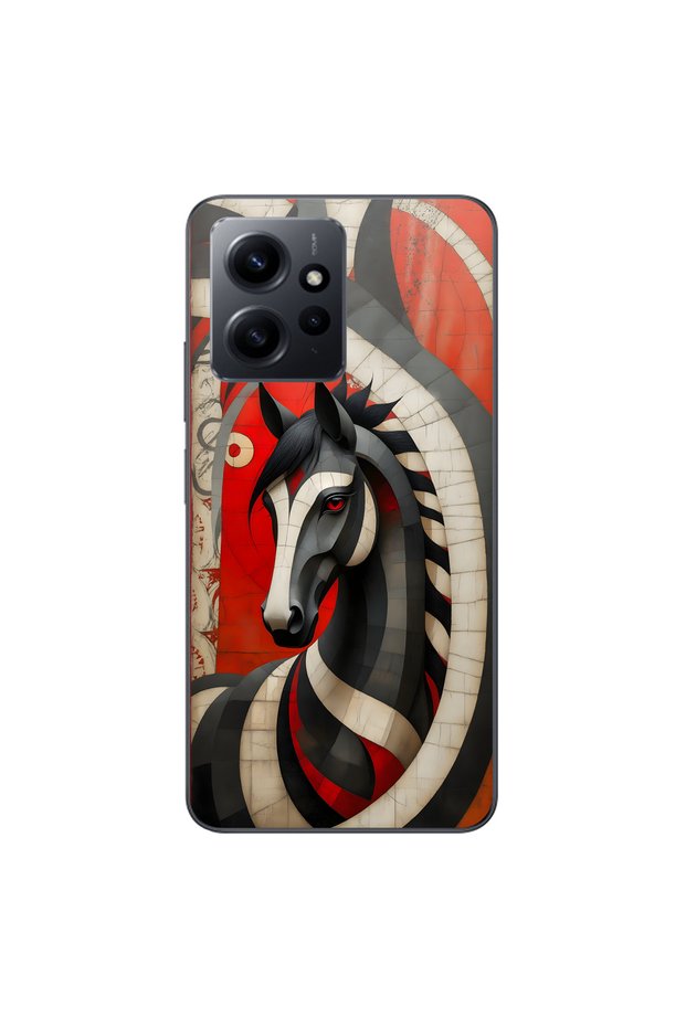 حافظة شفافة متوافقة مع هاتف Xiaomi Redmi Note 12 تحتوي على 5 تصميمات