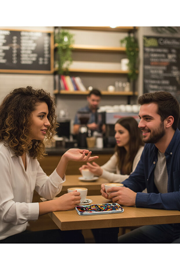 غطاء شفاف متوافق مع آيفون 15 بتصميم الجدول 1 - 2