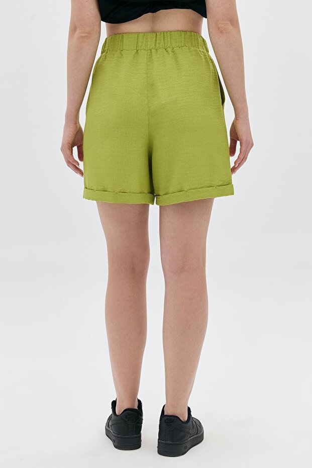 Nervürlü Basic Şort - 4