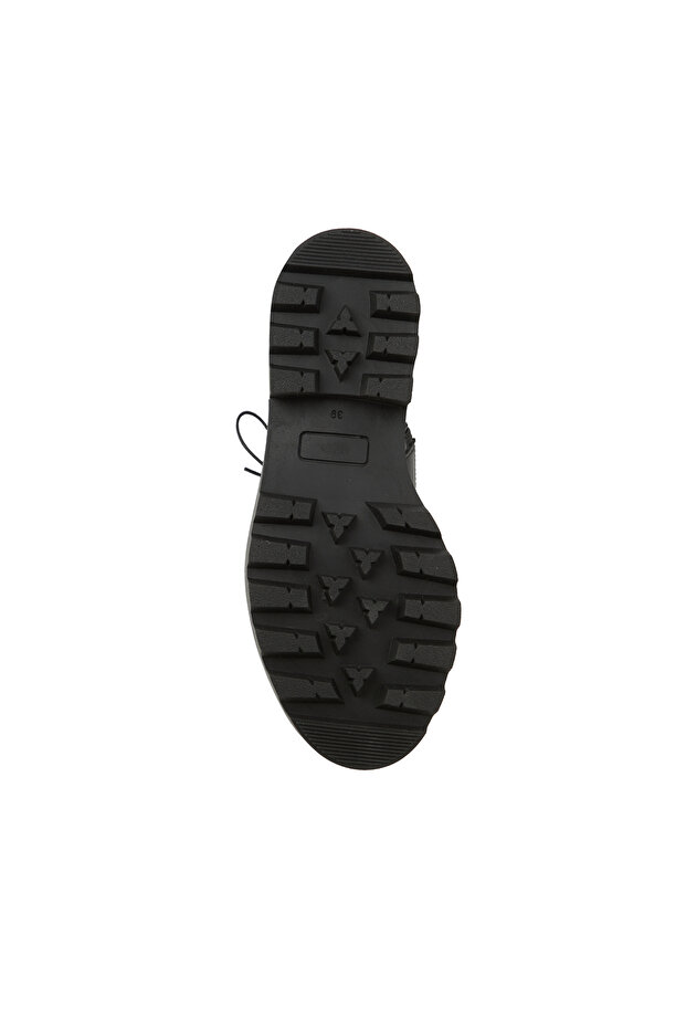 Siyah Kadın Deri Postal Bot - 5