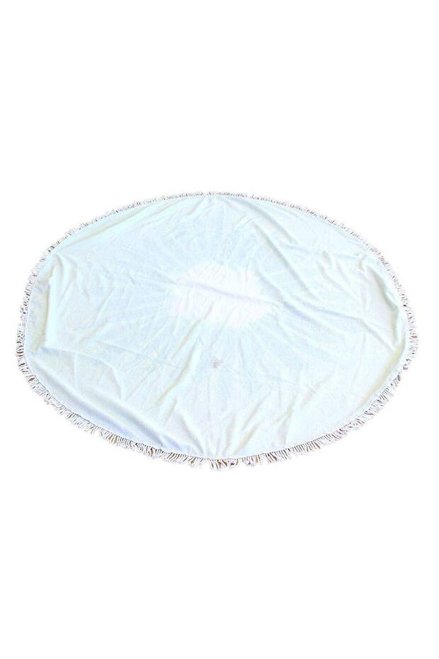 Large beach towel, super absorbent, round shape, diameter 150cm, Pineapple pattern - 3