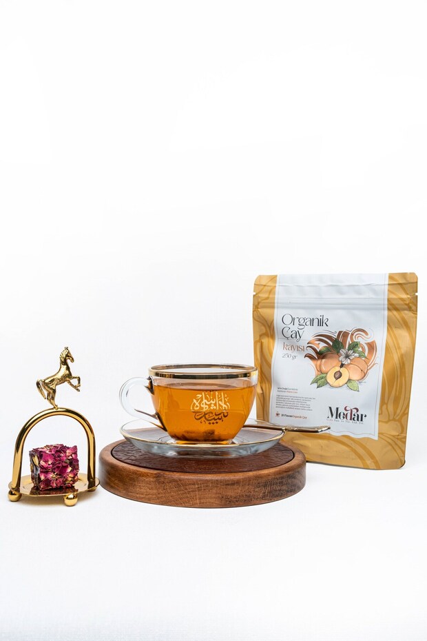 Organic Apricot Tea with Real Fruit Pieces 250 Gr