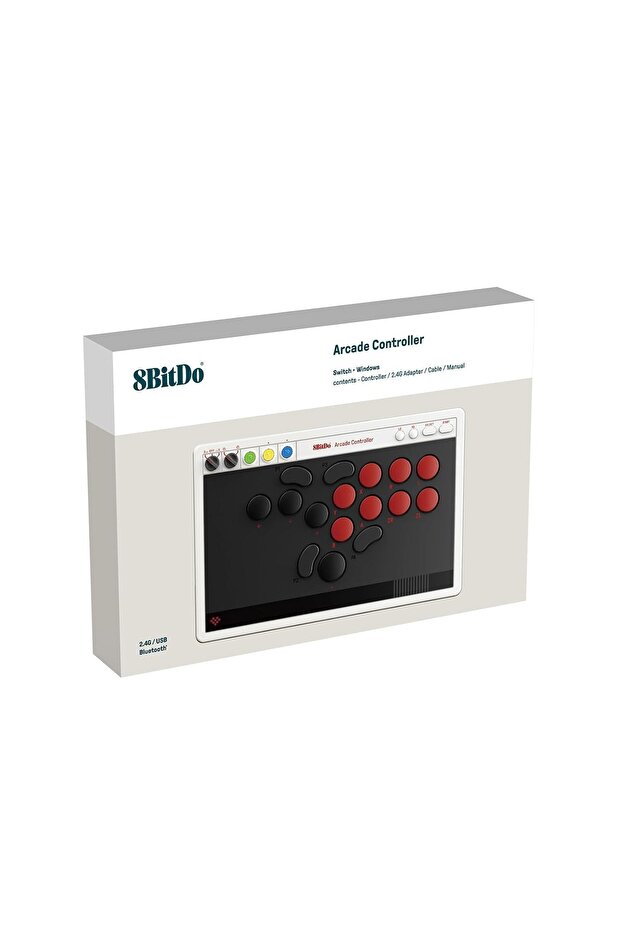 All Button Arcade Stick Bluetooth Kablosuz Switch, PC, macOS, Steam & Raspberry Pi Uyumlu - 5