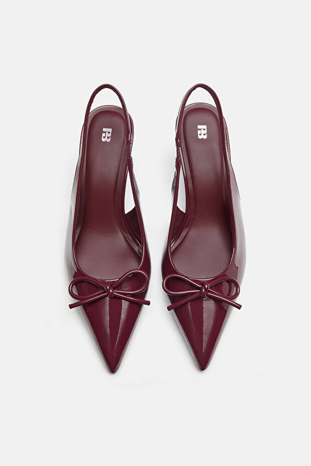 Fiyonklu topuklu ayakkabı - 3