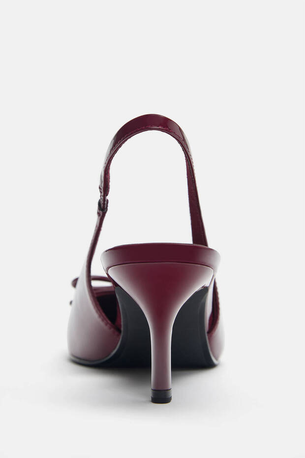 Fiyonklu topuklu ayakkabı - 4